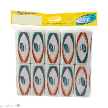 تصویر  دستمال کاغذی 100 برگ آشتی بسته 10 عددی
