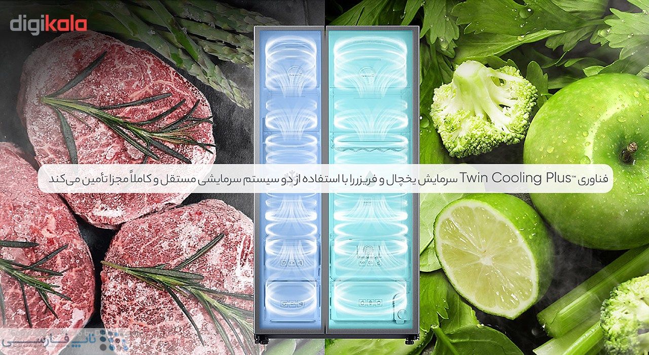 تصویر  یخچال و فریزر سامسونگ مدل ROSSO2