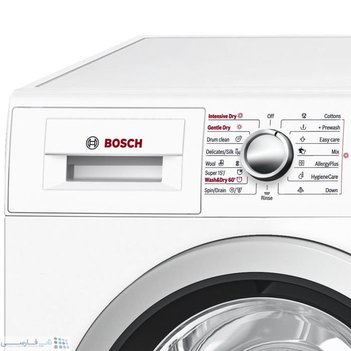 تصویر  ماشین لباسشویی بوش مدل WVG30460IR ظرفیت 8 کیلوگرم
